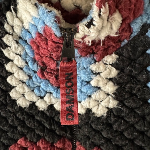 Damson Madder Agnes Crochet Half Zip Pullover Size 4 - Picture 11 of 13